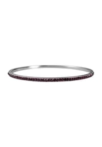 Adelia's Bold Style - Armband – Armreif aus Edelstahl mit Zirkonia Ø 6,5 cm cm - silber