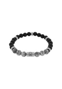 JOOP! - Herren Armband, Edelstahl mit Achat - SCHWARZ