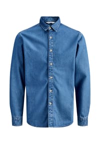JACK & JONES - Hemd STANLEY Langarmhemd - blau