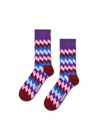 HAPPY SOCKS - Socken, Zig Zag-Print - 4500 DARK RED