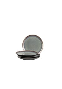 MÄSER Dessertteller-Set, Steinzeug Teona - Teona - Blau, Braun, Grün, Schwarz