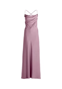 Vera Mont - Abendkleid mit Wasserfallausschnitt - Dusty Slate