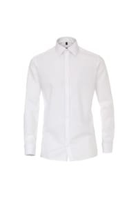 CASAMODA - Herren Businesshemd uni Modern Fit - Weiß