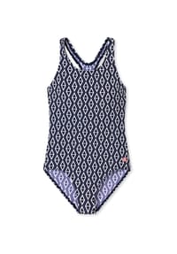 SCHIESSER - Mädchen Badeanzug - Einteiler, Racerback, Kinder, Teens, 128-176 - Blau