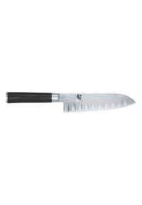 KAI - Shun Classic Santoku mit Kullenschliff, Damastmesser, 18 cm - silber