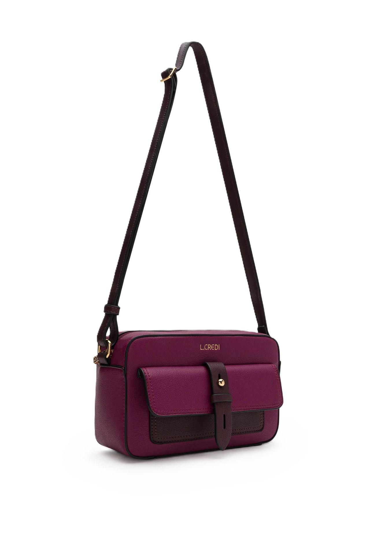 L.CREDI Naemi Naemi Schultertasche, Kunstleder, Frontfach, für  