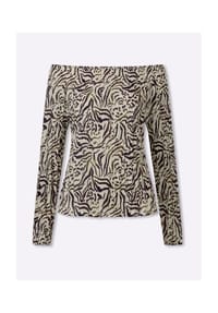 heine - Druckbluse - sand-braun-bedruckt