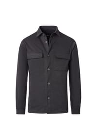 Venti - Herren Hemdjacke uni - Schwarz