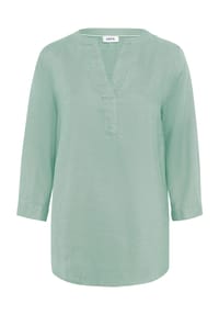 CECIL - Leinenbluse, Split-Neck, für Damen - 16244 MAGENTA LAC