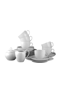 Seltmann Weiden Kaffeeservice Rondo/Liane 20er Set weiß - RONDO - weiß