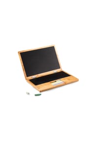 DONKEY - Maltafel I-Wood in Notebook-Form, Braun, Schwarz, 28 x 19.5 cm - 