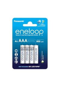 COFI - Eneloop AAA Akkus 800 mAh – 4er-Pack wiederaufladbare Batterien - 