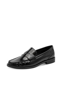 MARCO TOZZI® - Slipper, Leder-Optik, für Damen - BLACK BRUSH