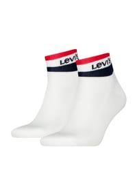 Levi's® - Kurzsocken, 2er-Pack, verstärkte Belastungszonen - 001 BLACK/WHITE