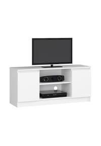 Akord - TV-Lowboard K120 mit 2 Türen und 6 Einlegeböden - artisan-eiche/grau
