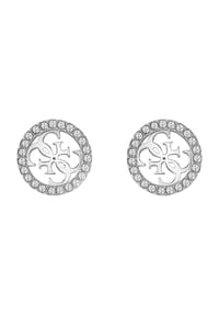 GUESS STUDS PARTY - Damen Ohrstecker "JUBE02161JWRHT/U", Edelstahl - SILBER