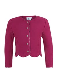 Isar Trachten - Strickjacke, figurbetont, für Kinder - HIMBEERE