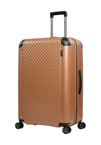 eminent WAFEL - 4-Doppelrollen-Trolley, Hartschale, TSA-Schloss, Waffelstruktur - MILK TEA
