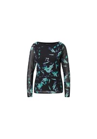 comma, - Langarmshirt - Schwarz