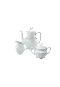 CreaTable Maria Theresia Weiss, Kaffeegarnitur 3-tlg - Maria Theresia - Weiss