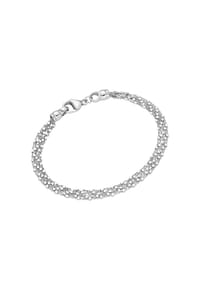SMART JEWEL® - Armband Ankerkette 5-reihig mit Zwischenteilen, Silber 925 - silber