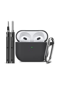 MANIKE - Inesore Kompatibel mit AirPods 3 Hülle mit Reinigungsset, Silikon Schutzhülle für Apple Air Pods 3 (2021) - Apple Air Pods 3 (2021)