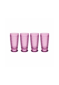Villeroy & Boch Longdrinkgläser Boston Coloured 400 ml 4er Set - BOSTON COLOURED - blau