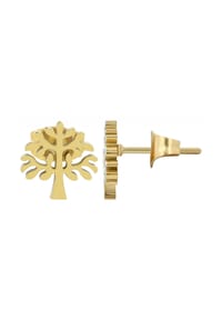 Adelia's - Adelia's Damen Ohrstecker aus Edelstahl mit Baum des Lebens - silber