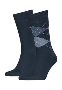 TOMMY HILFIGER - Classic Socken, 2er-Pack, Rippbündchen, für Herren - 043  LIGHT BLUE ME