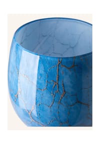 Fink Living Windlicht, Vase COSMIC - COSMIC - blau , goldfarben