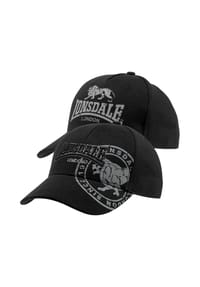 LONSDALE™ - Kappe Doppelpack LEISTON - Black