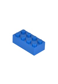 Simba - Klemmbausteine Blox 40 Blaue 8er Steine in Dose, 40 Stück - 