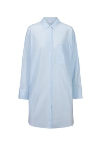 mey - Nachthemd Cotton Stripes, Baumwolle, für Damen - 1717 POWDER BLUE