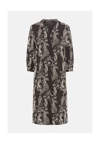 olsen - Kleid mit Allover-Dessin - Black