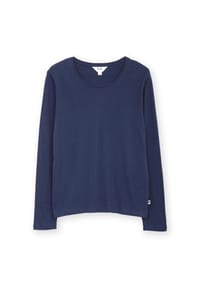 KITE - Damen Sandford Slub Jersey Pullover Mitternachtsblau Bio-Baumwolle - blau