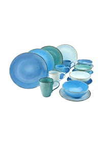 CreaTable - Nature Collection Aqua Kombiservice 16-tlg Nature Collection - blau