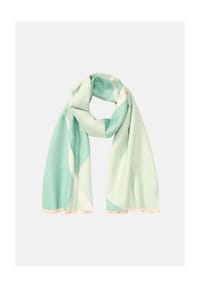 olsen - Schal mit grafischem Dessin - Dark Mint