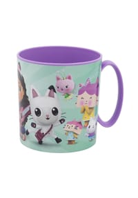 COFI - Gabby´s Dollhouse Becher Mikrowellengeeigneter Kunststoffbecher 390?ml - Lila 9x8x11cm