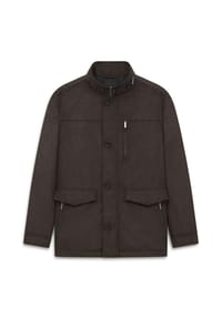 bugatti - Kunstlederjacke, Stehkragen, für Herren - 090 BRAUN