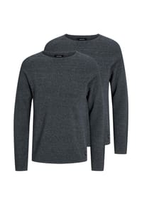JACK & JONES - Pullover 2er Pack Hill - Schwarz