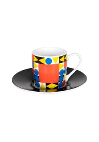 KÖNITZ - Bauhaus Quadrat By Typoly Espressotasse - Bunt