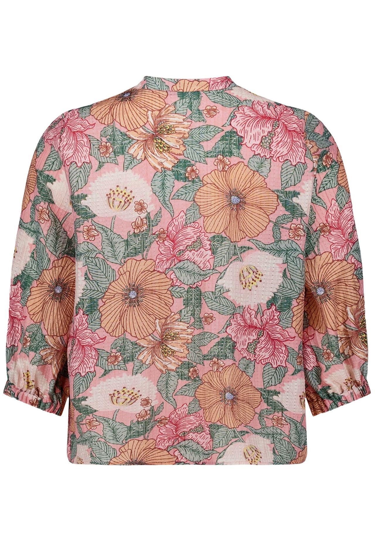 Zero Tunika-Bluse Mit Blumenprint, Rosa, 34