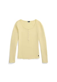 POLO RALPH LAUREN - Longsleeve Whisper Weight Cotton - cornflower
