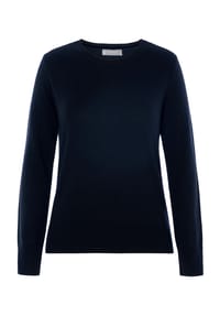 GALERIA - Seide-Kaschmir Pullover "Madrid", Rundhals-Ausschnitt, für Damen - AQUA