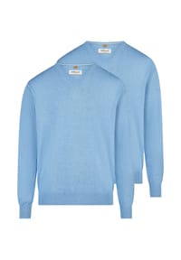 redmond - Pullover 2er Pack Basic - Schwarz