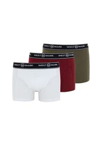 WestmarkLondon - Retro Short / Pant 3er Pack Atlas - Black / Navy / Blue