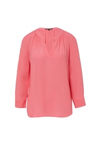 comma, - Shirtbluse, Slpit-Neck, für Damen - 4405 LILAC/PINK