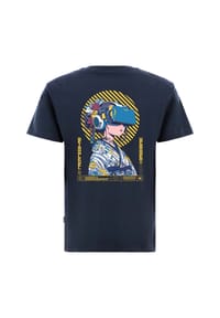 OLDSKULL - T-Shirt Asian Virtual Logo Graphic Traditionelles fernöstliches Motiv - Black
