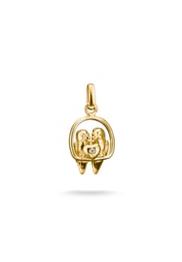 Thomas Sabo - Charm-Anhänger Lovebirds Connect - gelbgoldfarben