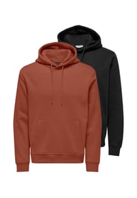 ONLY & SONS - Sweatshirt / Hoodie 2er Pack Connor - Beige / creme